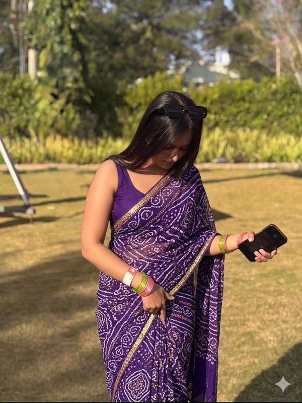 Bandhej Saree