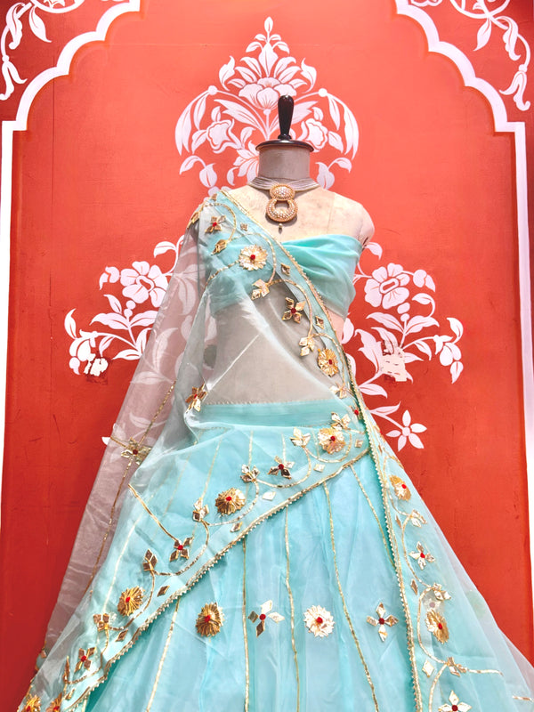 Pure Organza Lehenga Set