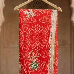 60gm Georgette Gota Saree