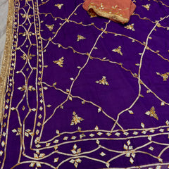 Gota Jal semi chiffon Saree