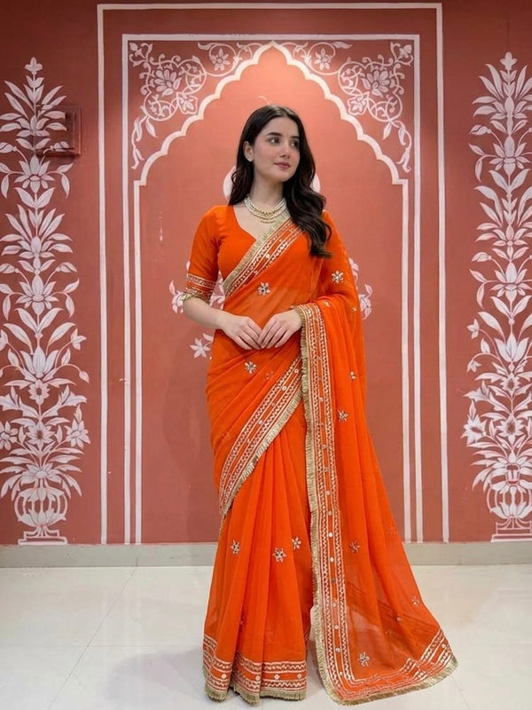 Kacha Gota Saree