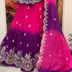 Pure Gota Patti Lehenga