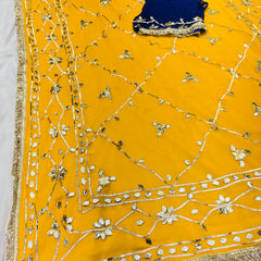Gota Jal semi chiffon Saree
