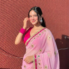 Flower Gota Patti Saree