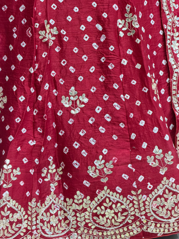 Modal Gajji Bandhej Lehenga