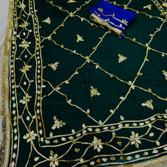 Gota Jal semi chiffon Saree