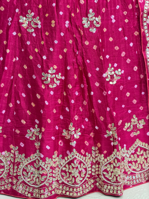 Modal Gajji Bandhej Lehenga