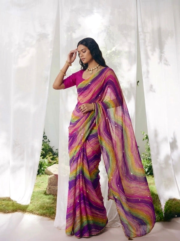 Leheriya Saree