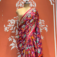 Ajrak Silk Saree