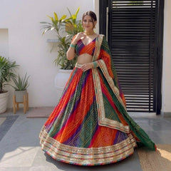 Bandhej Lehenga