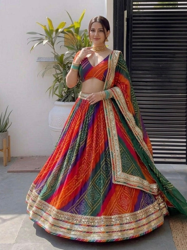 Bandhej Lehenga
