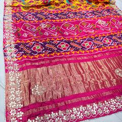 Ajrak Silk Saree