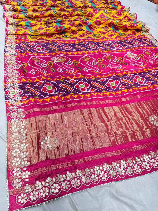Ajrak Silk Saree