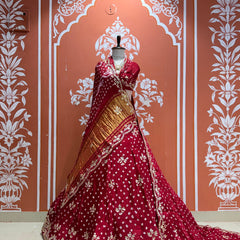Modal Gajji Bandhej Lehenga