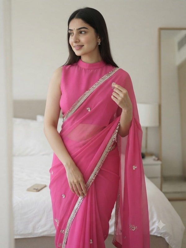 Georgette Boota Saree