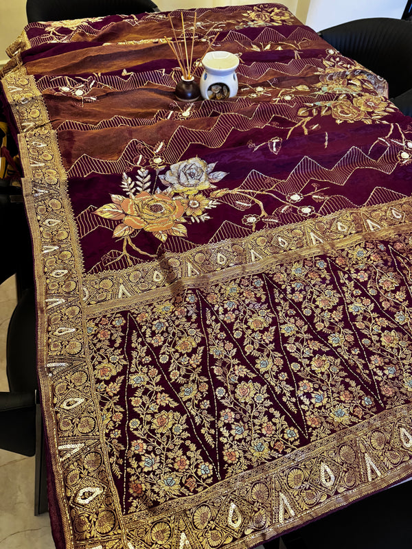 Pure Khaddi Georgette Saree
