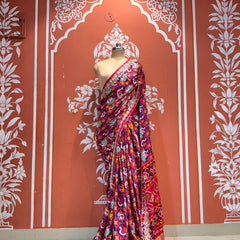 Ajrak Silk Saree