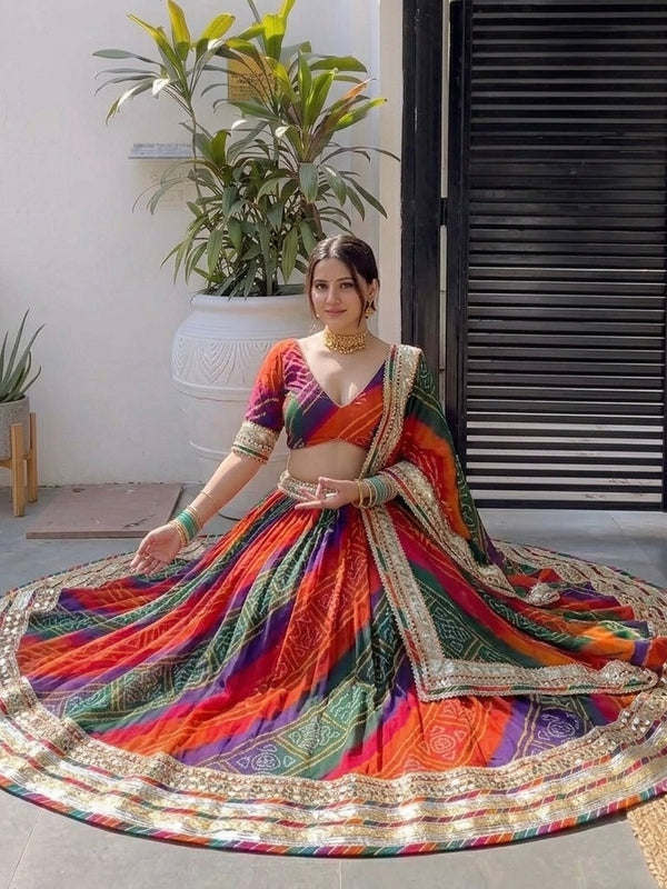 Bandhej Lehenga