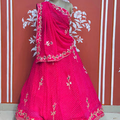 60GM GEORGETTE GOTA PATTI MOTHRA LEHENGA