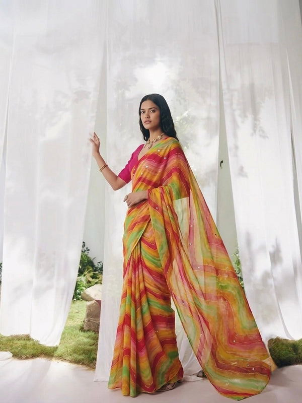 Leheriya Saree