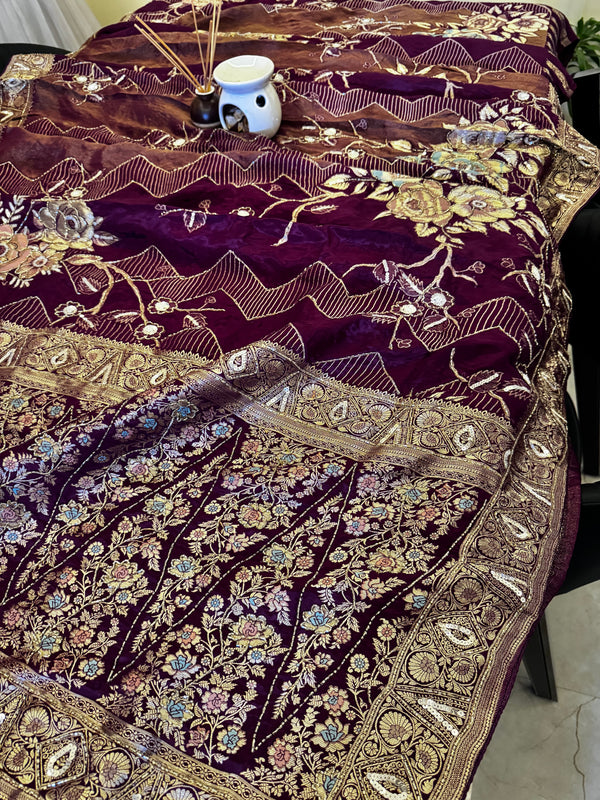 Pure Khaddi Georgette Saree