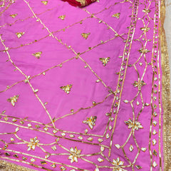 Gota Jal semi chiffon Saree