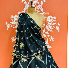 CHINON GOTA WORK LEHERIYA LEHENGA