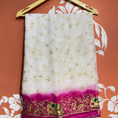 Georgette Zari Saree
