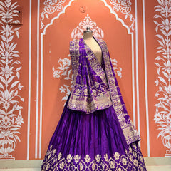 Pure Gajji Silk Lehenga