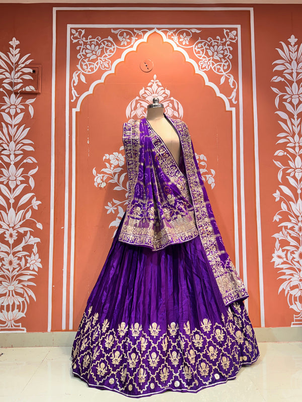 Pure Gajji Silk Lehenga