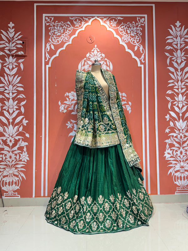 Pure Gajji Silk Lehenga