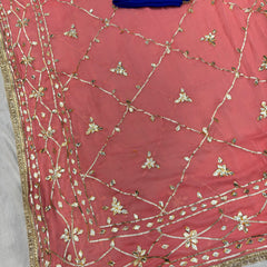 Gota Jal semi chiffon Saree