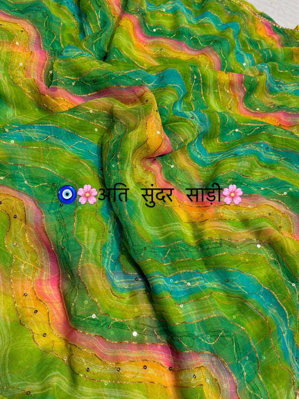 Leheriya Saree