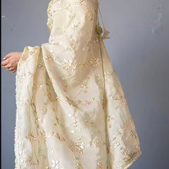Pure Golden Tissue Gota Patti Saree