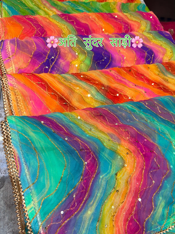 Leheriya Saree