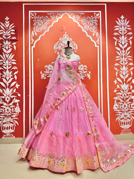 Pure Organza Lehenga Set