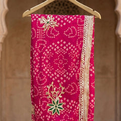 60gm Georgette Gota Saree