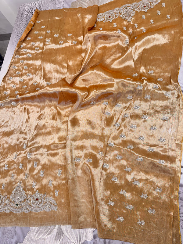 Kanjiwaram Gemstone Saree