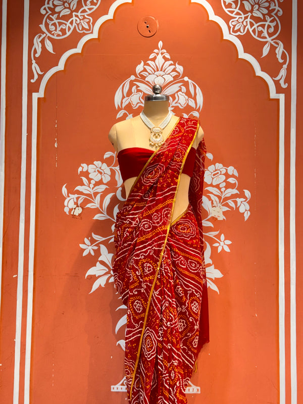Bandhej Saree