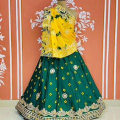 SHIBORI BHANDEJ GOTA PATTI LEHENGA