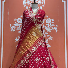 Modal Gajji Bandhej Lehenga