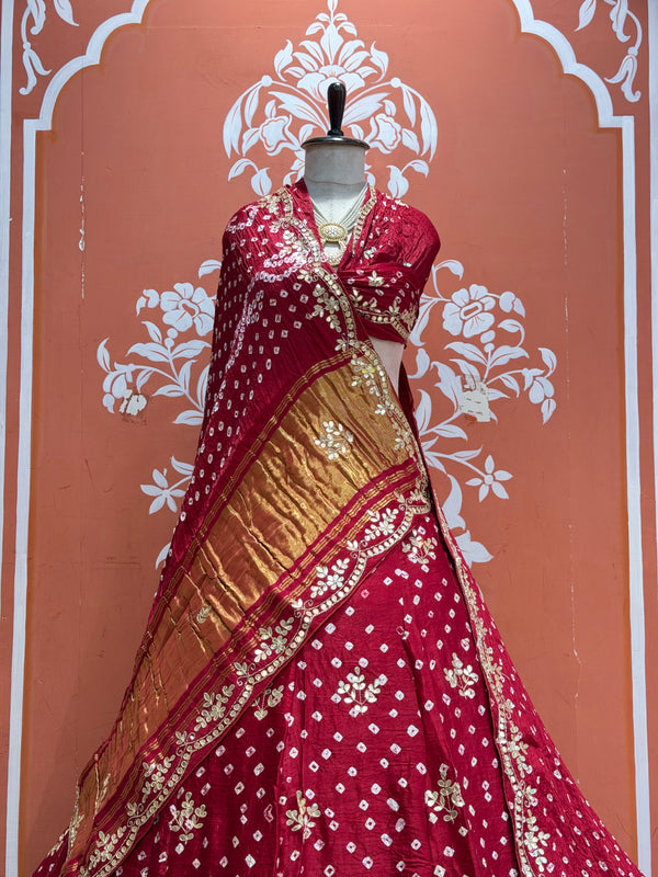 Modal Gajji Bandhej Lehenga