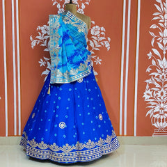 CHINON SHIBORI HANDWORK GOTA PATTI LEHENGA