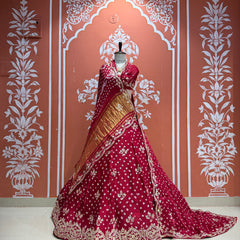 Modal Gajji Bandhej Lehenga