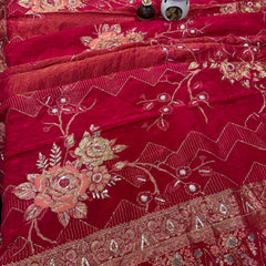 Pure Khaddi Georgette Saree