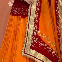 Rajasthani Gota Patti Peeliya Lehenga