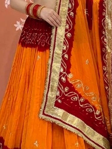 Rajasthani Gota Patti Peeliya Lehenga