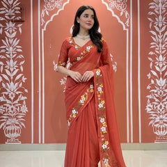 Embroidered Saree
