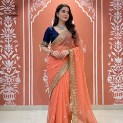 Semi Chiffon Saree