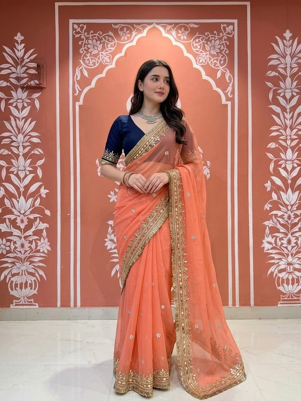 Semi Chiffon Saree